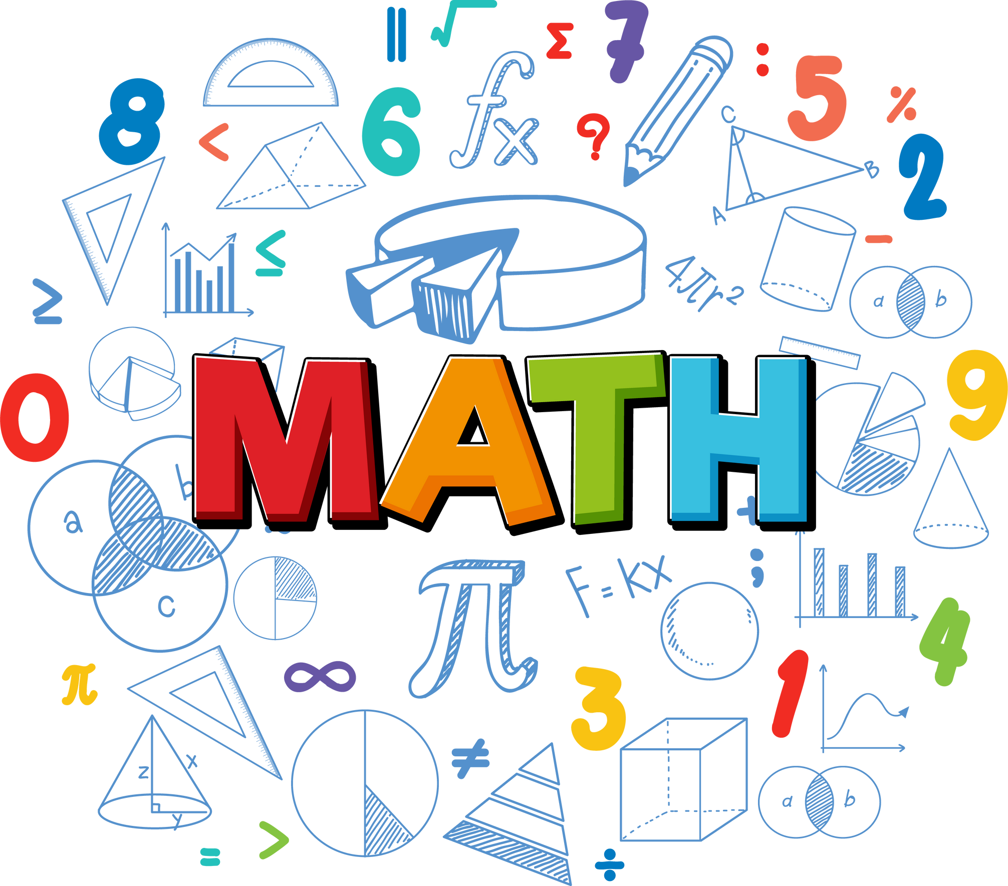Mathematics Font Icon with Formula